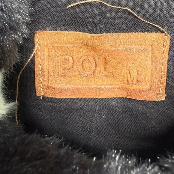 POL Super Plush Faux Fur Star Pullover Hoodie - Picture 4 of 7